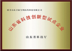 山東省科技創(chuàng)新型試點(diǎn)企業(yè)